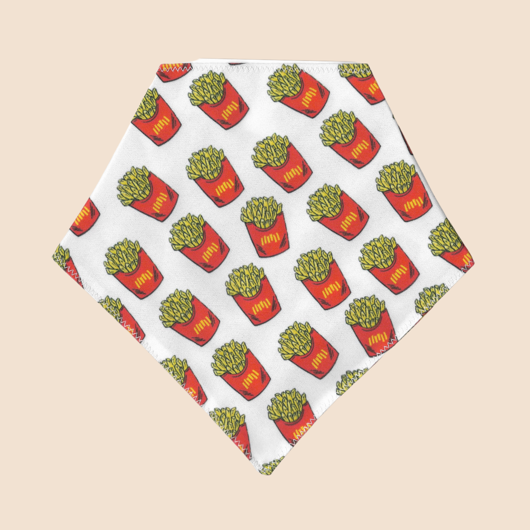 French Fries Snap-on Bandana - Wiggly Pup Bandana