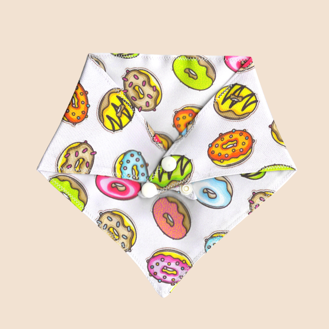 Colour Nest Donuts Snap-on Bandana - Wiggly Pup Bandana